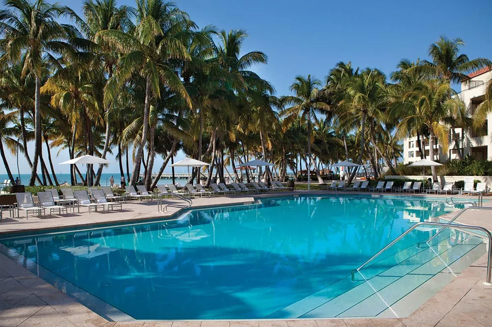 Oceanfront resort pool in Key West maintained by Keys Pool Service